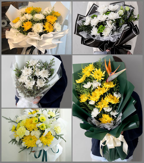 上海松江区方松街道海德名园社区白事花束代送